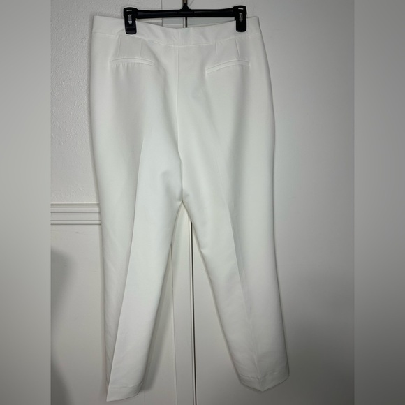 ANTONIO MELANI Crisp White Women's Trousers size 14 - Picture 3 of 6
